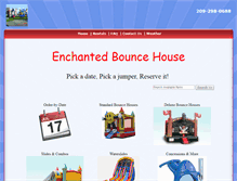 Tablet Screenshot of enchantedbouncehouse.com